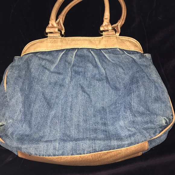 Adorable Denim & leather handbag lightly used - Picture 2 of 4